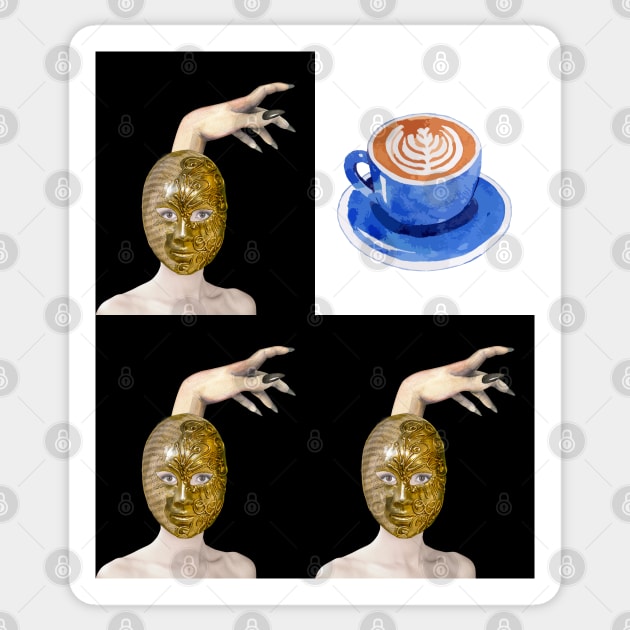 WITCHES LOVE COFFEE! (2) - Halloween Witch Hand | Halloween Costume | Funny Halloween Sticker by Cosmic Story Designer